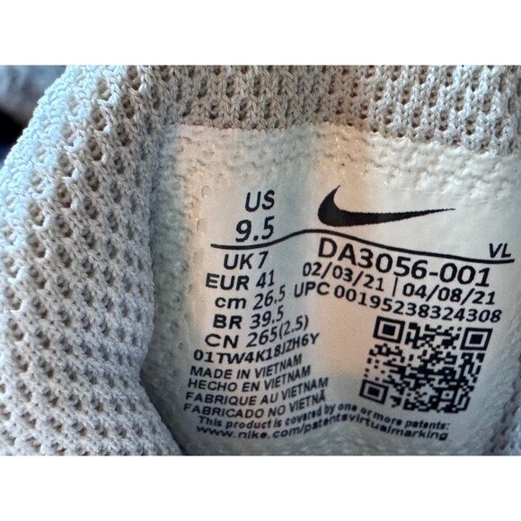 Nike AIR Zoom Winflo Grey - Iridescent Fog Sz 9.5 Running Sneaker Woman’s Shoe - Picture 13 of 15